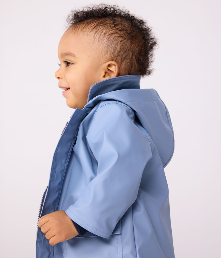 Babies' iconic plain raincoat blue