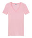 Women's original rib V-neck T-shirt