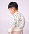 Babies' animal print cotton sweatshirt Ecru/multicolor