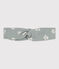 Bandeau bébé en gaze de coton imprimé fleurs PAUL blue/MARSHMALLOW white