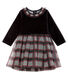 Baby Girls' Long-Sleeved Dual Material Dress