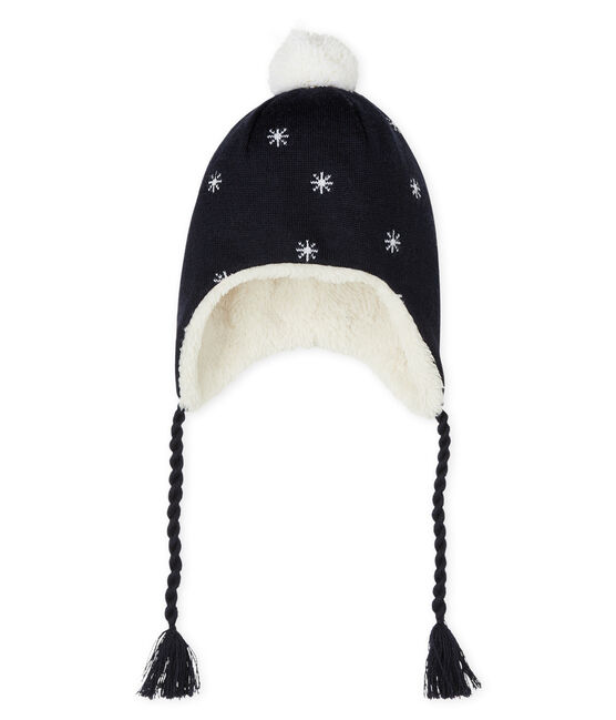 Baby Boys' Sherpa-Lined Peruvian Bonnet SMOKING blue