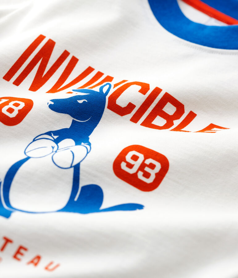 Boys' Long-Sleeved Cotton T-Shirt white