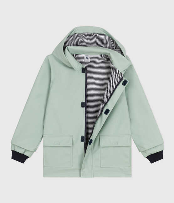Children's unisex iconic recycled raincoat HERBIER green