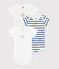 Babies' Paris-themed short-sleeved cotton bodysuits - 3-Pack variante 1
