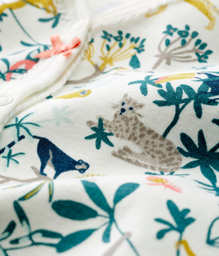 Baby girls' sleepsuit MARSHMALLOW white/MULTICO white