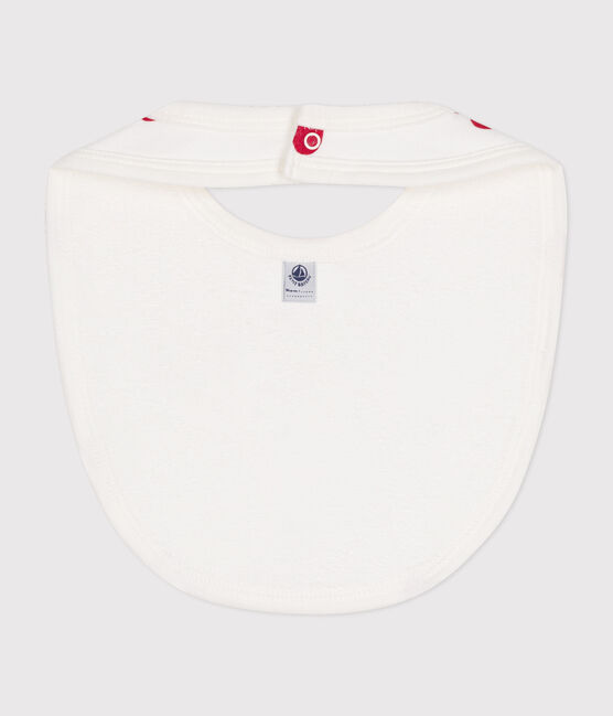 Babies' bib MARSHMALLOW white/TERKUIT red