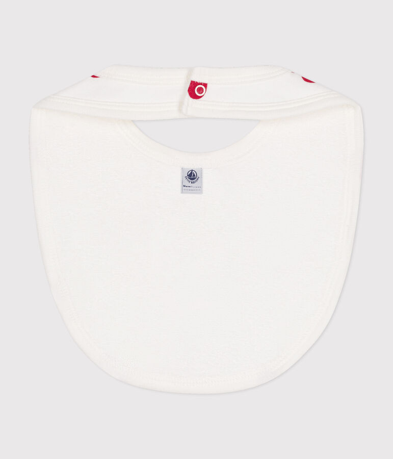 Babies' bib white/red