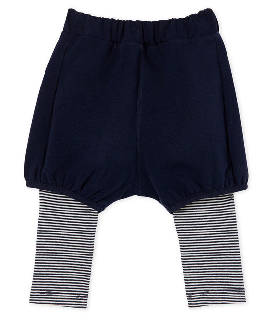 Baby Girls' Leggings with Shorts SMOKING blue/MARSHMALLOW CN white