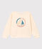  Girls' fleece sweatshirt AVALANCHE Ecru