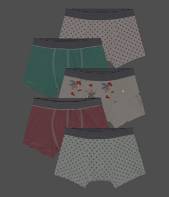 Boys' Cotton Boxers + Glow-In-The-Dark Pair - 5-Pack variante 1