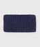 Babies' plain fleece-lined knitted snood SMOKING