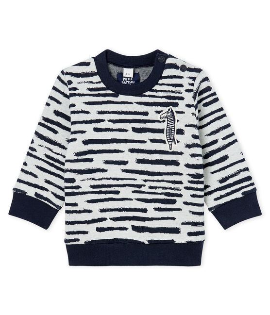 Unisex Babies' Sweatshirt by Jean Jullien MARSHMALLOW white/DASH