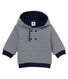 Baby boys' striped padded hooded Sweatshirt