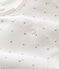 Babies' Footless Ribbed Sleepsuit MARSHMALLOW white/GRETEL pink/MULTICO