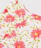 Babies' floral print cotton playsuit white/multicolor