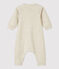 Babies' Organic Cotton Fleece Jumpsuit beige
