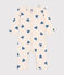 Babies' printed cotton footless pyjama suit AVALANCHE blue/BEACH