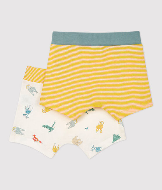 Boys' Mountain Sheep Print Organic Cotton Boxer Shorts - 2-Pack variante 1