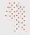 Girls' Snugfit Heart Patterned Cotton Pyjamas AVALANCHE white/MULTICO
