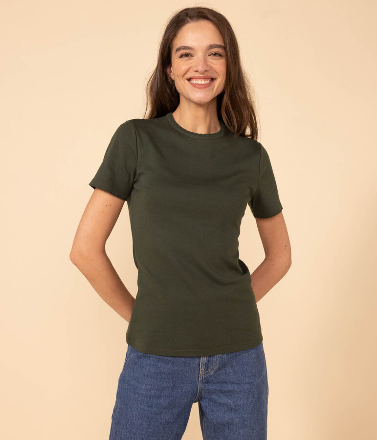 Women's Iconic Cocotte Stitch Cotton T-Shirt green