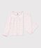 Children's cotton pyjamas with floral ruffles pink/multicolor