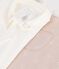 Babies' dungarees and body set in cotton with a plain collar multicolor
