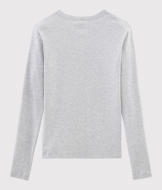 Women's iconic round neck T-shirt BELUGA CHINE grey
