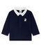 Baby Boys' Long-Sleeved Polo Shirt SMOKING blue
