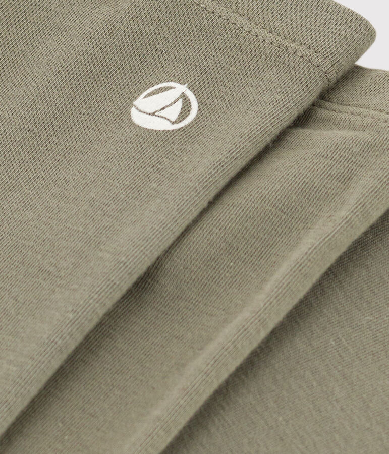 Girls' Elastane Jersey Leggings MARECAGE green