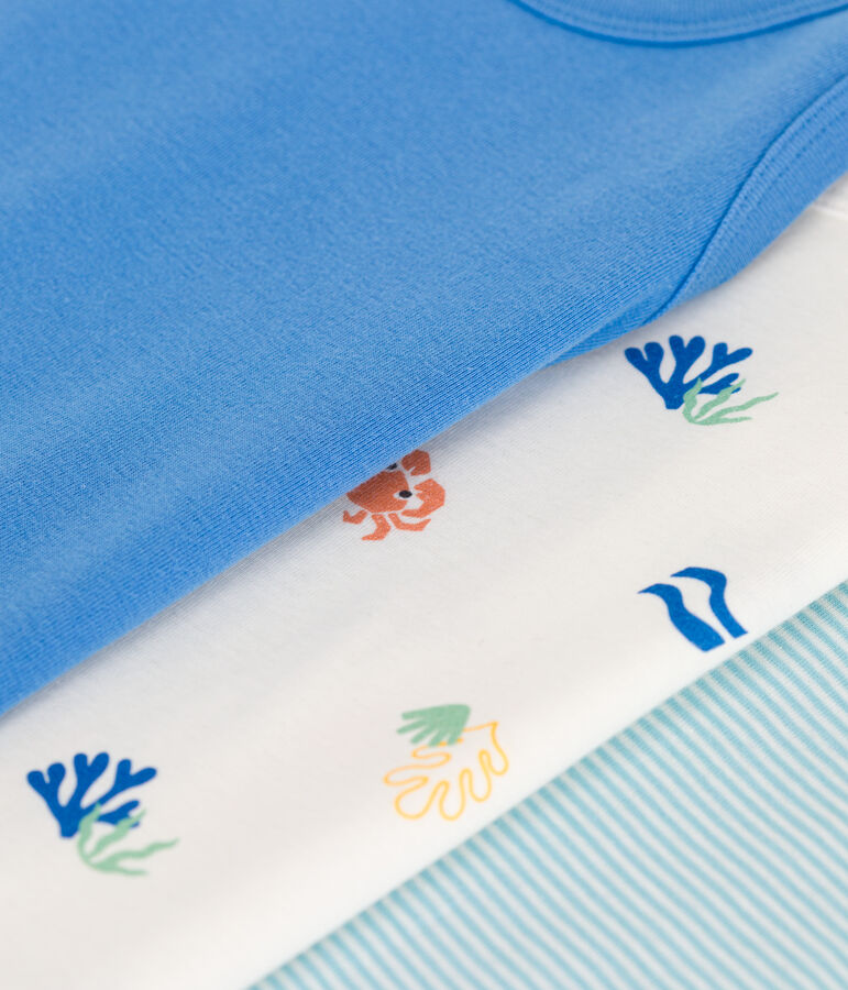 Children's printed cotton tank tops - 3-pack multicolor