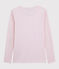 Women's wool and cotton blend T-shirt CHARME pink/MARSHMALLOW white
