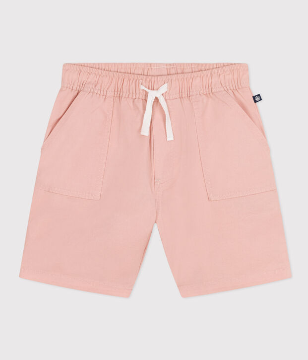 Children's Cotton and Linen Twill Shorts pink