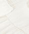 Babies' plain and embroidered sleeveless cotton dress with matching bloomers ECUME white