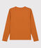 Women's Straight Cotton V-Neck T-Shirt ECUREUIL brown