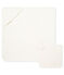 Babies' Square Bath Towel & Comforter in Terry and Tube Knit MARSHMALLOW white/MULTICO white