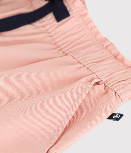 Girls' Cotton Twill Trousers SALINE pink
