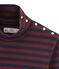 women's plain polo neck SMOKING blue/OGRE red