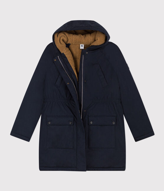 Women's Sherpa Lined Parka SMOKING blue
