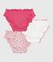 Pack of children's frilly apple-print cotton pants variante 1