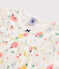Girls' Summer Fruit Pattern Organic Cotton Short Pyjamas MARSHMALLOW white/MULTICO white