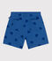 Children's heart-patterned cotton shorts ALASKA FONCE blue/MEDIEVAL