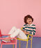 Boys' Rugby Polo Shirt PINEDE green/ROSAKO pink