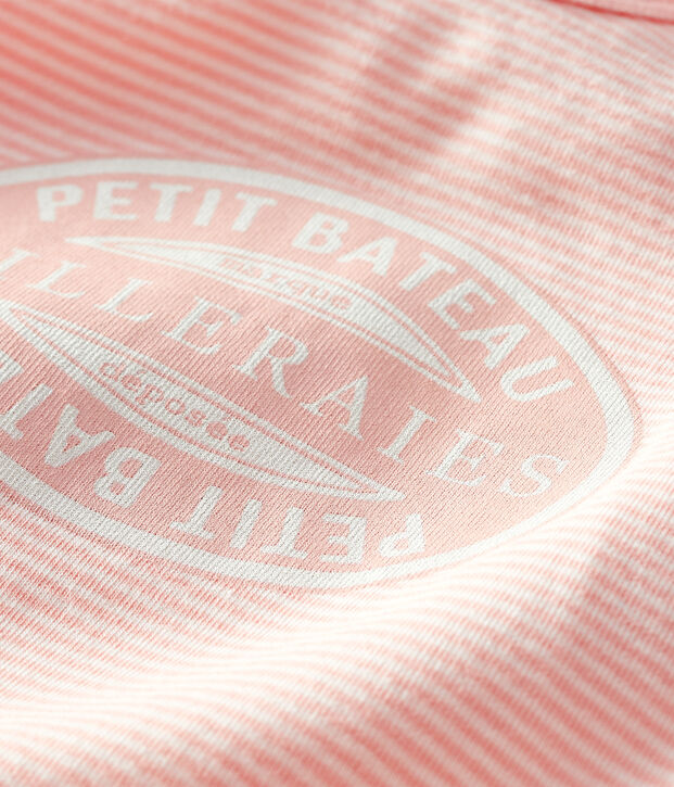 Babies' Footless Ribbed Sleepsuit orange/white