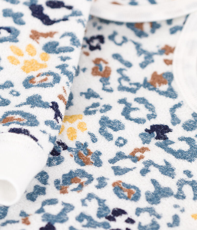 Babies' Terry Pyjamas MARSHMALLOW white/MULTICO white