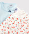 Girls' Floral Print Long-Sleeved Organic Cotton T-Shirts - 2-Pack variante 1