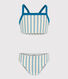 Girls' Stripy One-Piece Swimsuit