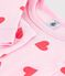 Children's snug-fitting cotton heart print pyjamas MARQUISE /PEACHY