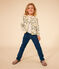 Girls' Cotton Cardigan AVALANCHE white/MULTICO