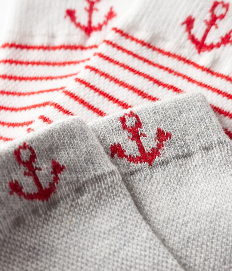 Set of 2 pairs of socks for baby boys multicolor